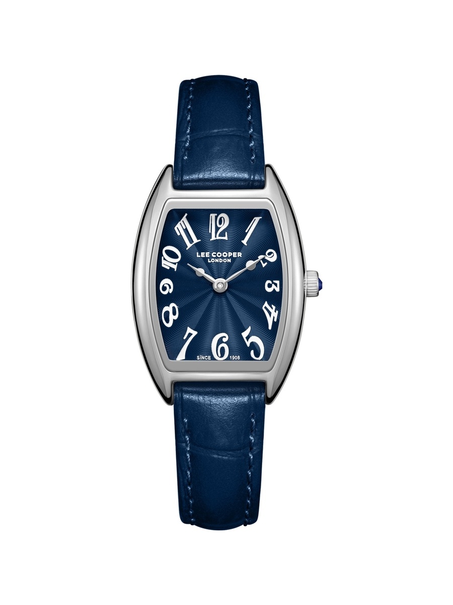 Women VJ20C1 Movement Watch, Analog Display and Leather Strap - LC08315.399, DARK Blue