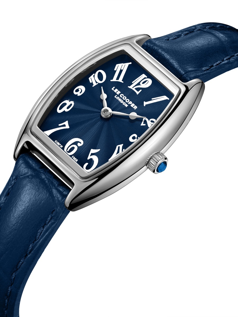 Women VJ20C1 Movement Watch, Analog Display and Leather Strap - LC08315.399, DARK Blue