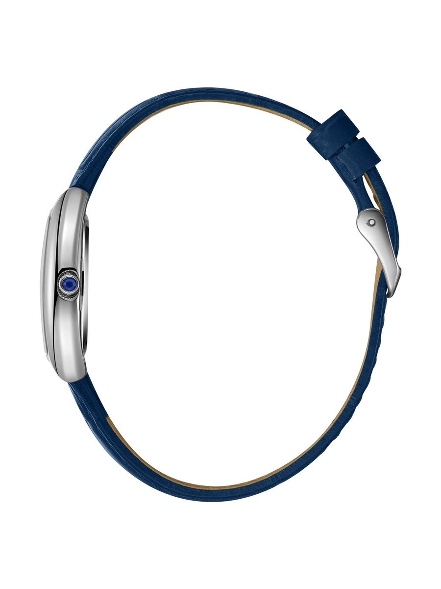 Women VJ20C1 Movement Watch, Analog Display and Leather Strap - LC08315.399, DARK Blue