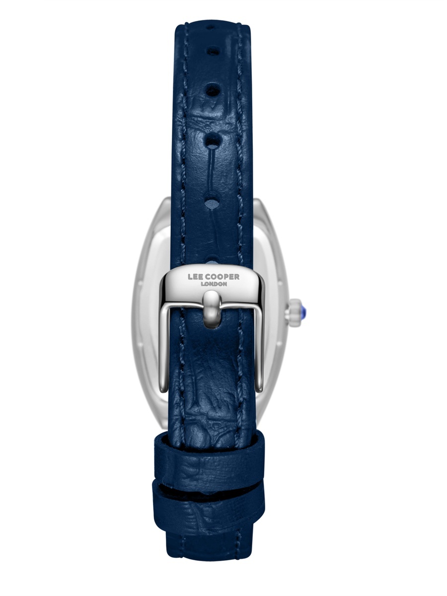 Women VJ20C1 Movement Watch, Analog Display and Leather Strap - LC08315.399, DARK Blue