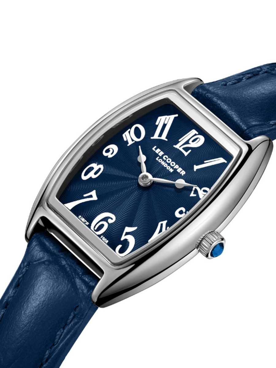 Women VJ20C1 Movement Watch, Analog Display and Leather Strap - LC08315.399, DARK Blue