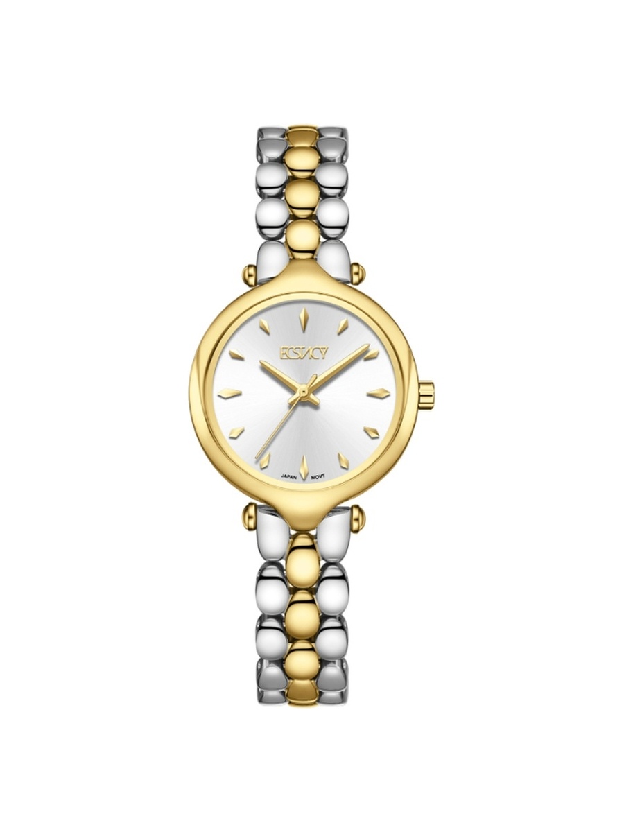 Women 2035 Movement Watch, Analog Display and Stainless Steel Strap - E25503-TBTS, TT/Gld
