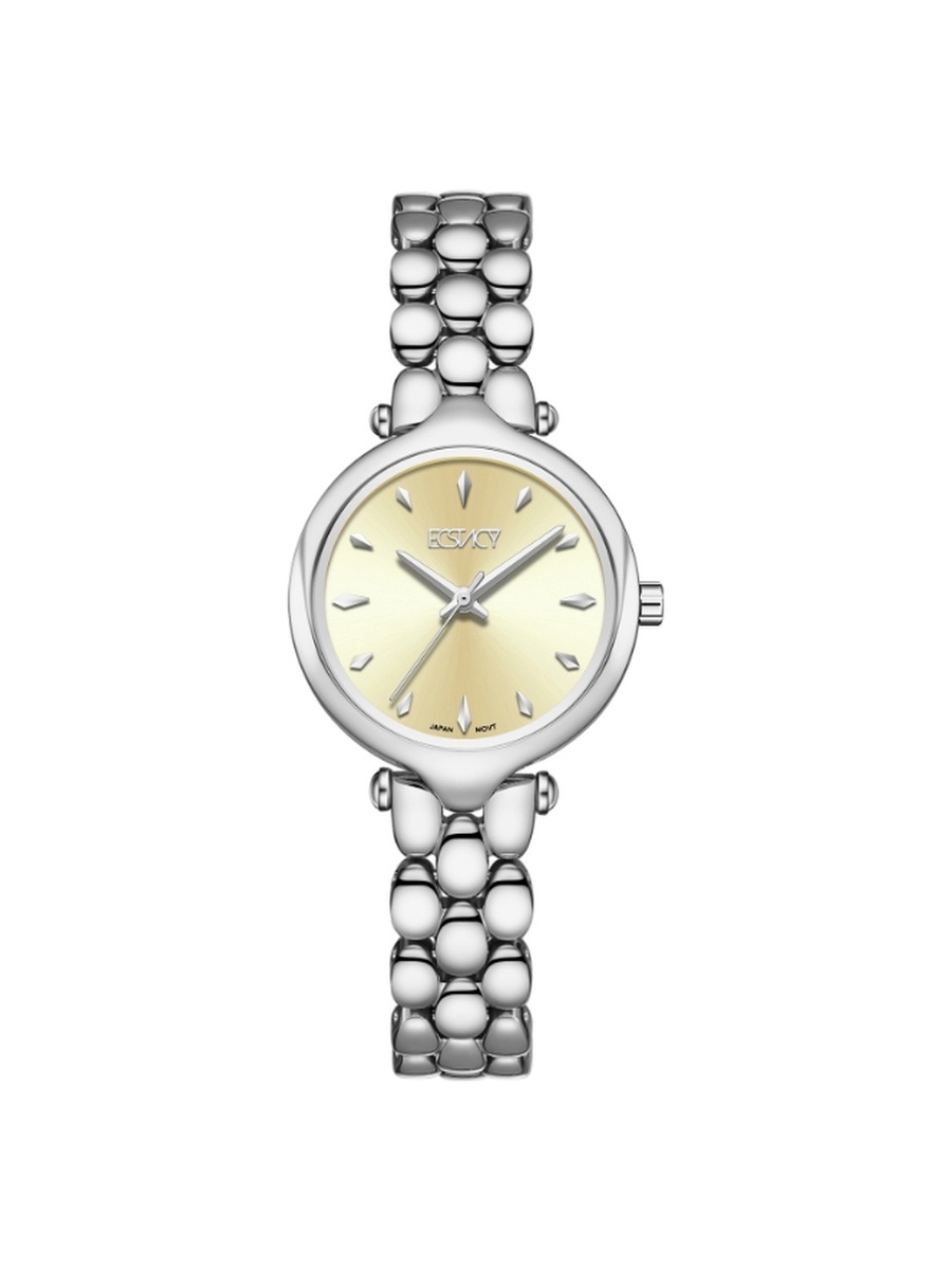 Women 2035 Movement Watch, Analog Display and Stainless Steel Strap - E25503-SBSI, Silver