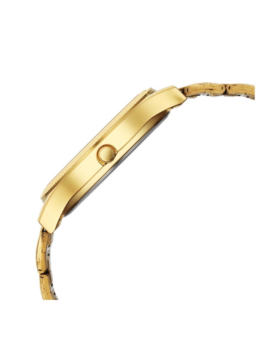Men Analog Display Quartz Movement Watch with Stainless Steel Strap - 1650YM11, Gold