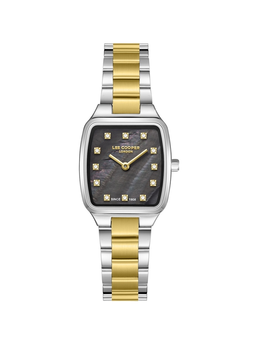 Women VJ20C1 Movement Watch, Analog Display and Metal Strap - LC08266.250, Silver/Gold