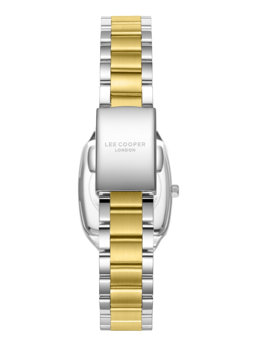 Women VJ20C1 Movement Watch, Analog Display and Metal Strap - LC08266.250, Silver/Gold