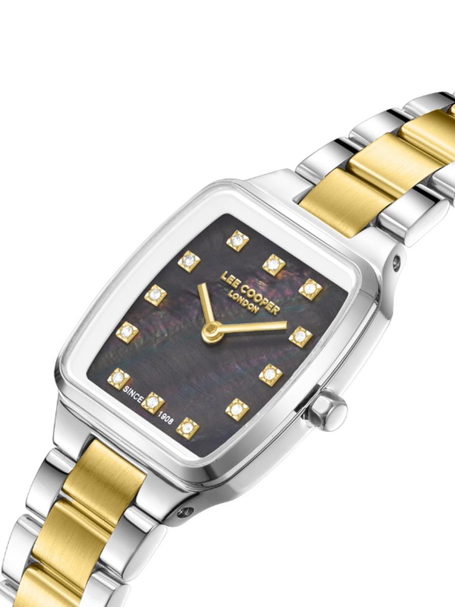 Women VJ20C1 Movement Watch, Analog Display and Metal Strap - LC08266.250, Silver/Gold