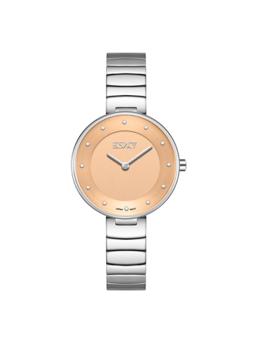 Women 2025 Movement Watch, Analog Display and Stainless Steel Strap - E25504-SBSO, Silver