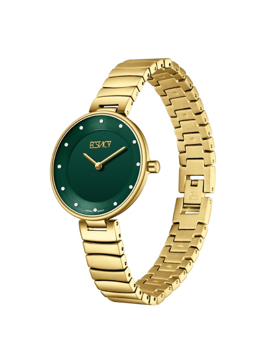 Women 2025 Movement Watch, Analog Display and Stainless Steel Strap - E25504-GBGG, Gold