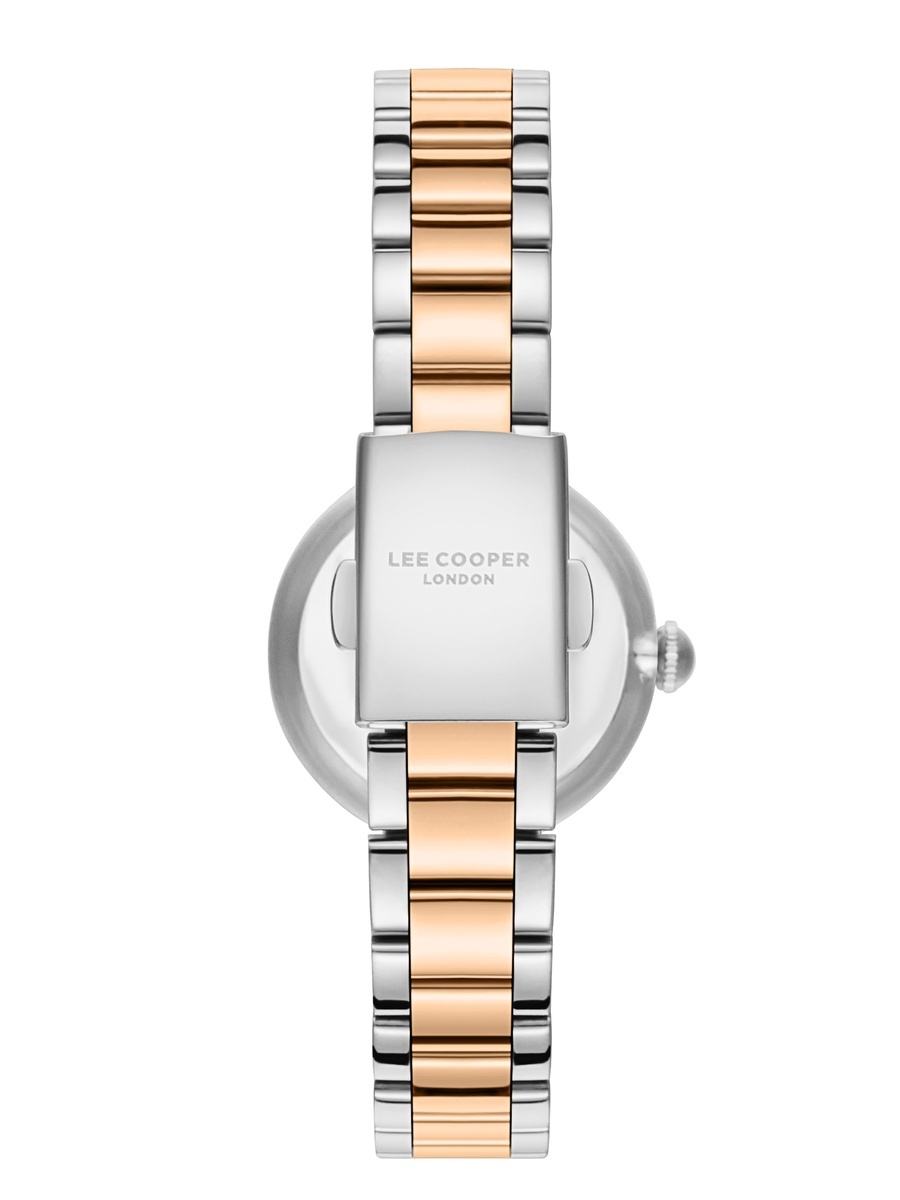 Women 2035 Analog Display Movement Watch with Metal Strap - LC08279.590, Silver/Rose Gold