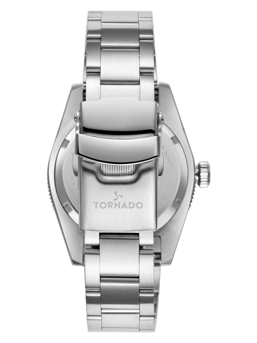 Lumina Date Just Men Miyota 2315-3H Movement Watch with Analog Display and Stainless Steel Strap - T24006-SBSI, Silver