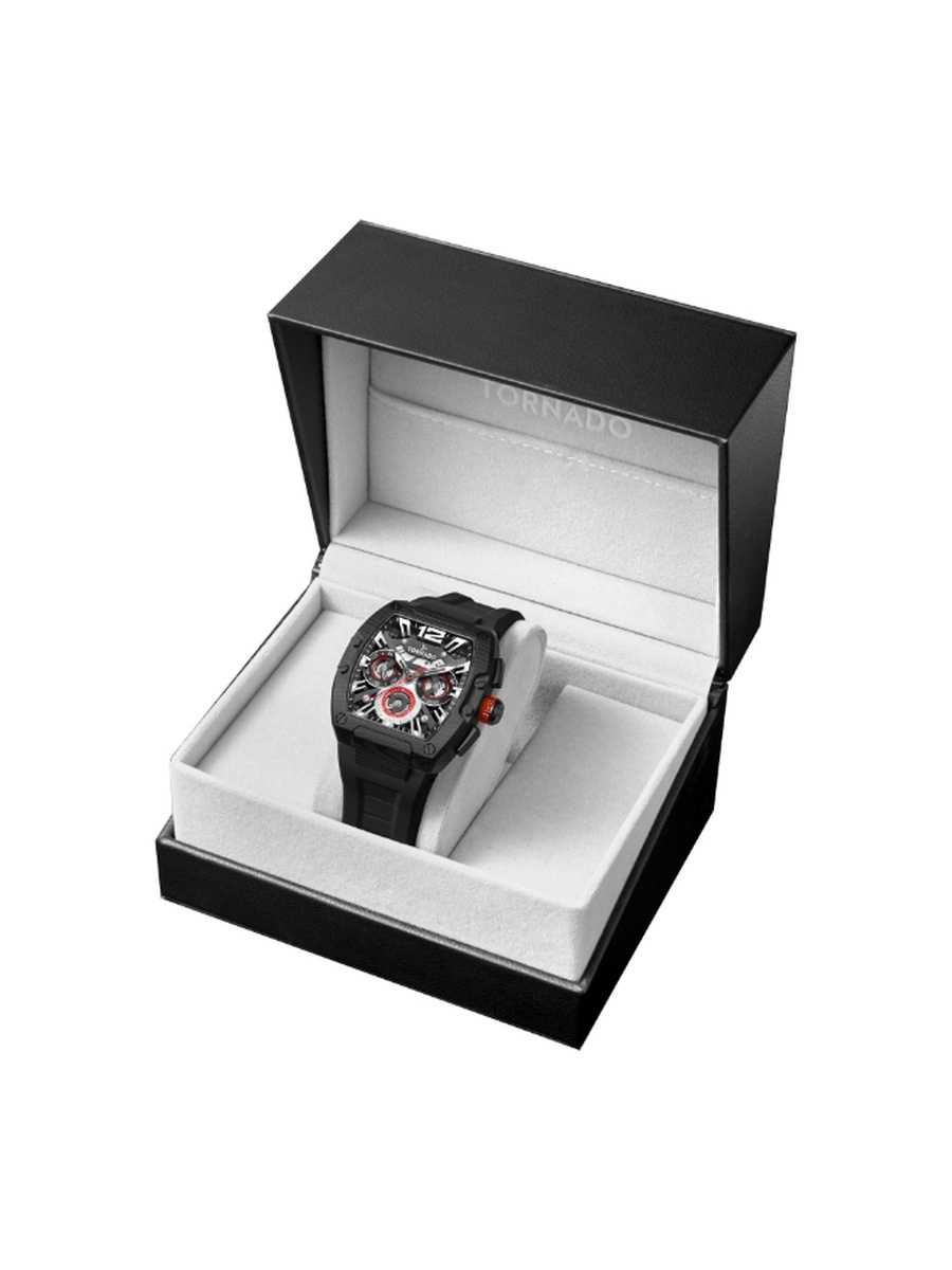 Xenith Men Seiko VX9J Japanese Quartz Movement Watch with Multifunction Display and 316L Stainless Steel Strap - T23105L-BFBB, Black