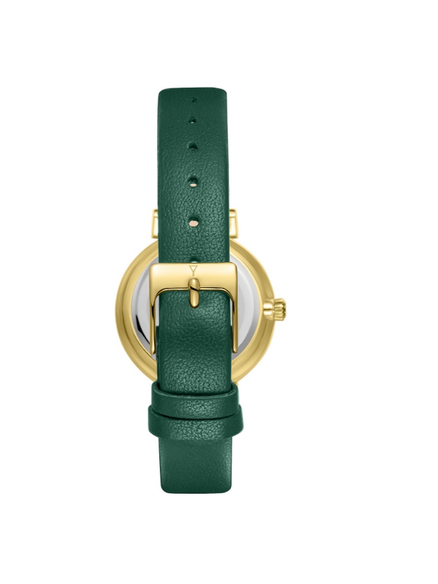Women GL12 Analog Display Movement Watch with Genuine Leather Strap - E25507-GLGMG