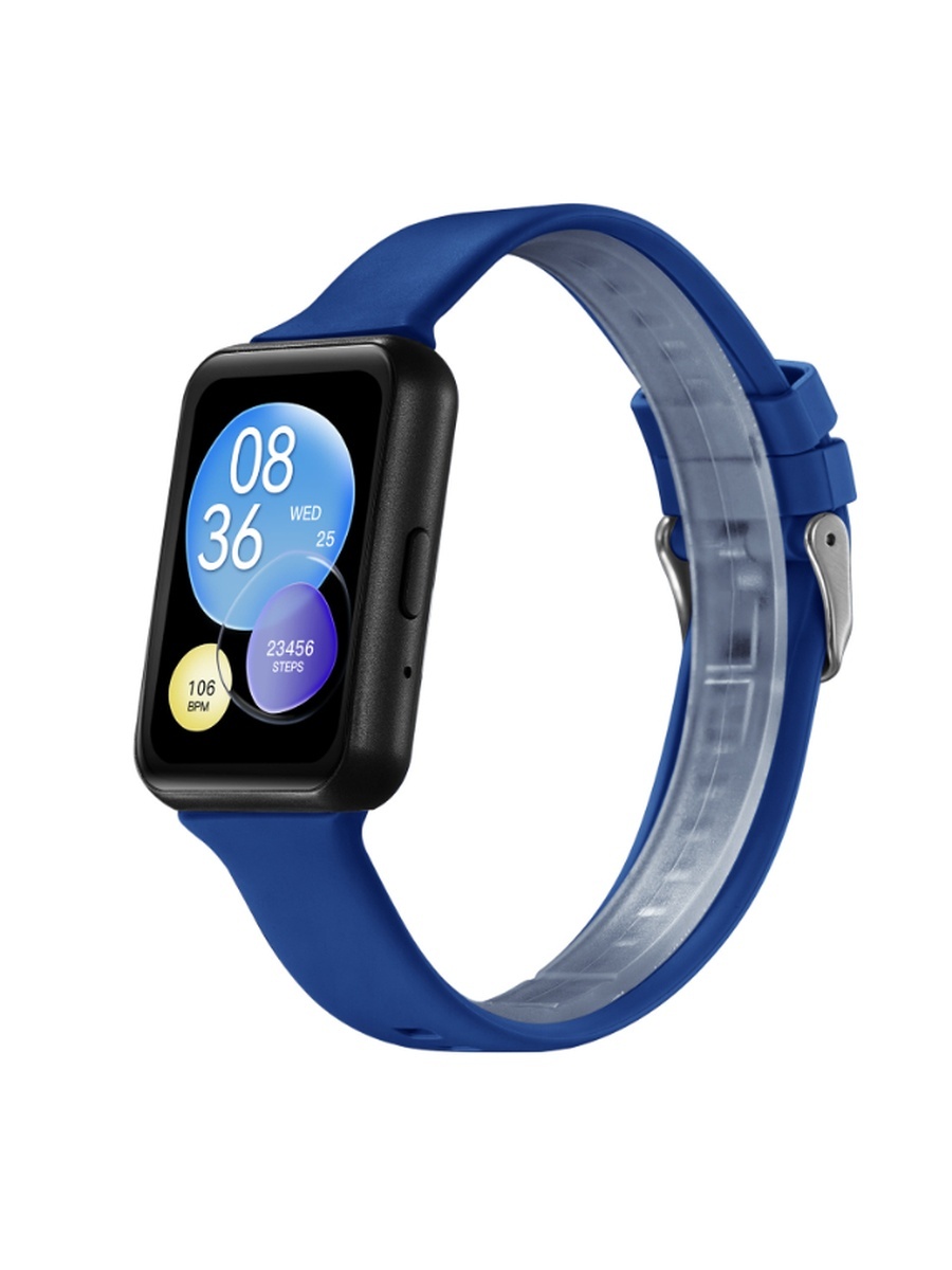 Unisex Electronic Movement Watch with Smart Display and Silicone Strap - KBLZ-XSBBN