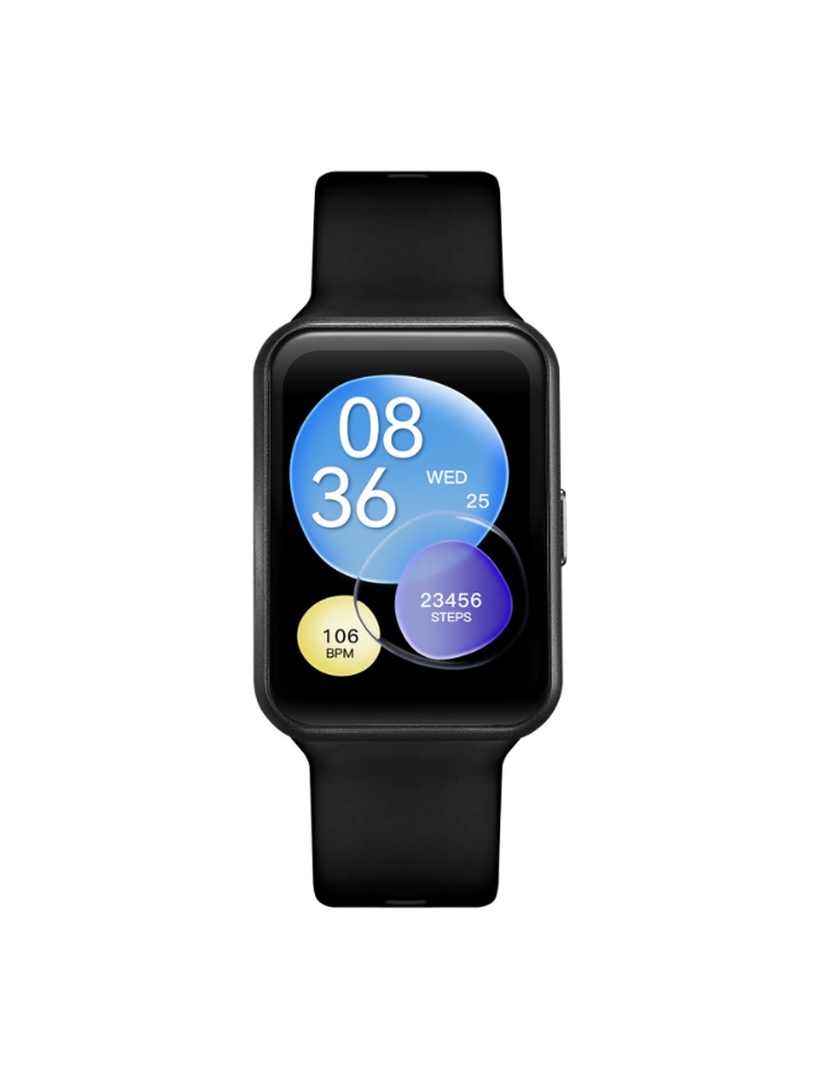 Unisex Electronic Movement Watch with Smart Display and Silicone Strap - KBLZ-XSBBN