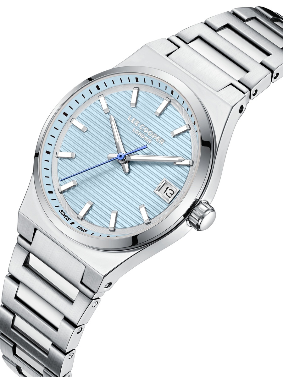 Women VX32E11 Movement Watch, Analog Display and Metal Strap - LC08289.300, Silver