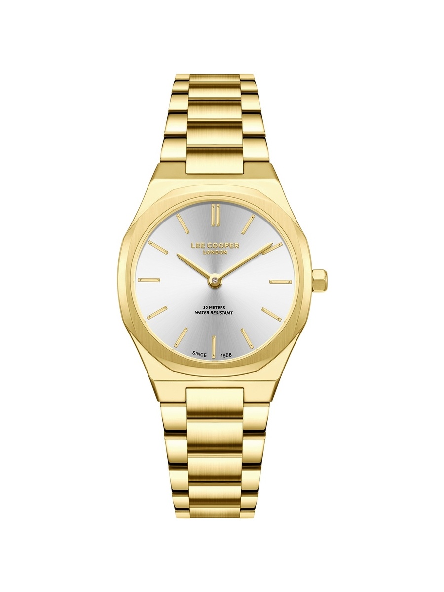 Women VJ20C1 Movement Watch, Analog Display and Metal Strap - LC08276.130, Gold