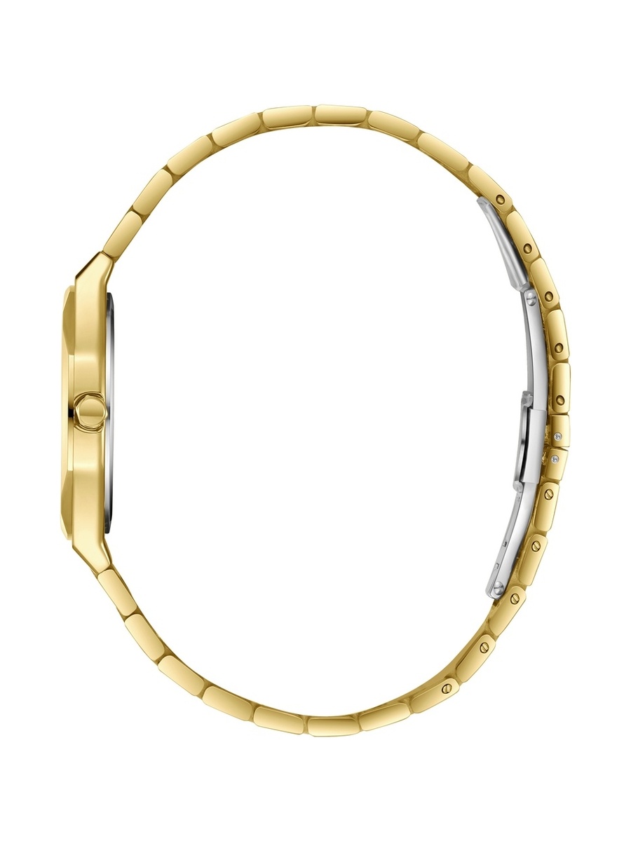 Women VJ20C1 Movement Watch, Analog Display and Metal Strap - LC08276.130, Gold