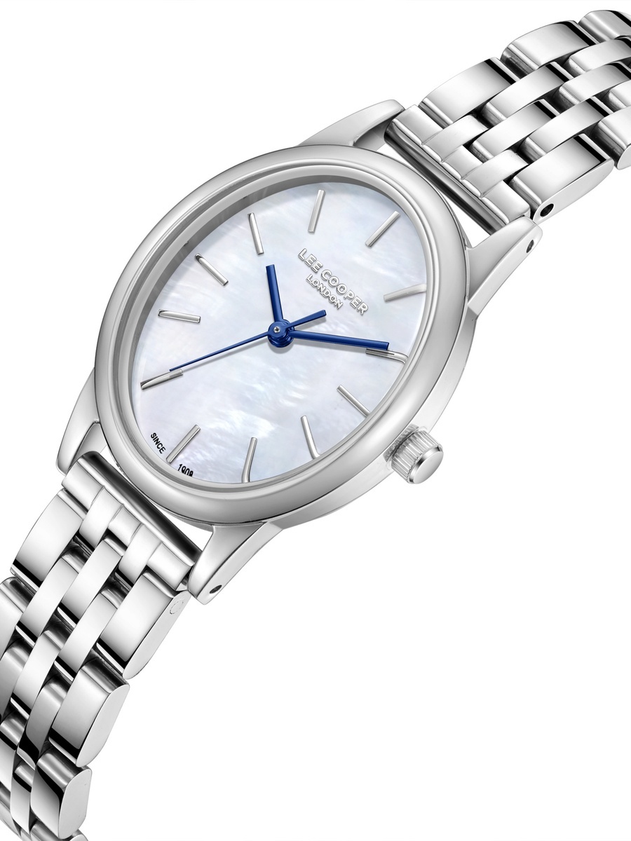 Women VJ21C1 Movement Watch, Analog Display and Metal Strap - LC08319.320, Silver