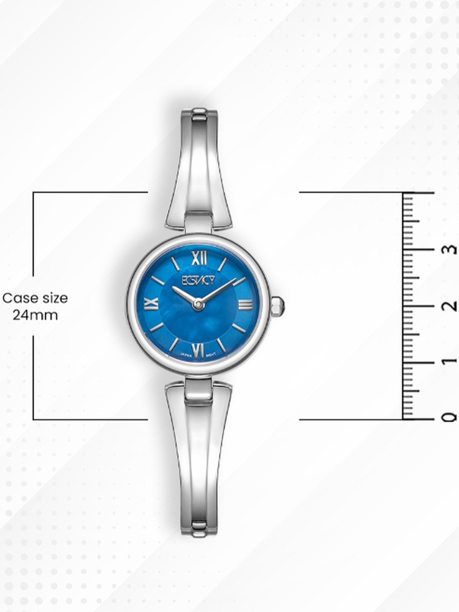 Women GL12 Movement Watch, Analog Display and Stainless Steel Strap - E25509-SBSMN, Silver