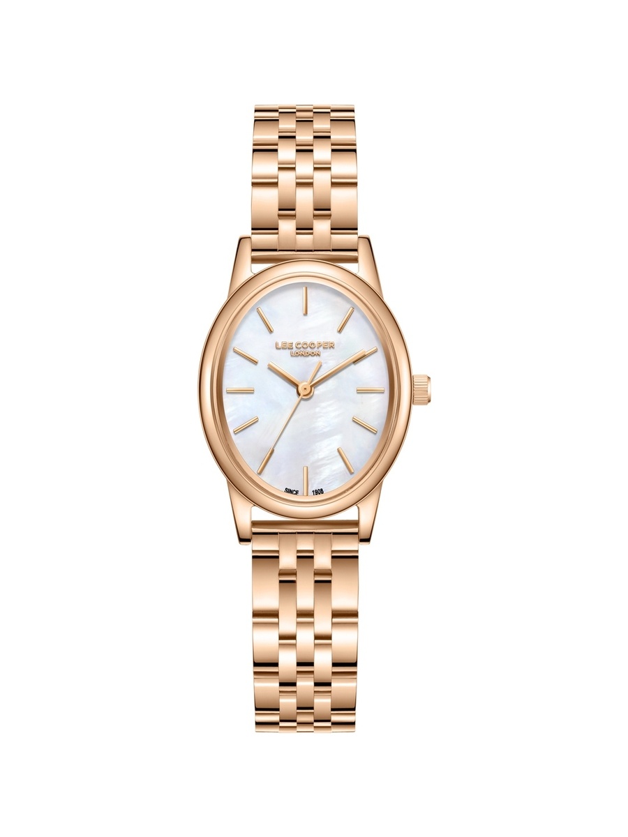 Women VJ21C1 Movement Watch, Analog Display and Metal Strap - LC08319.420, Rose Gold