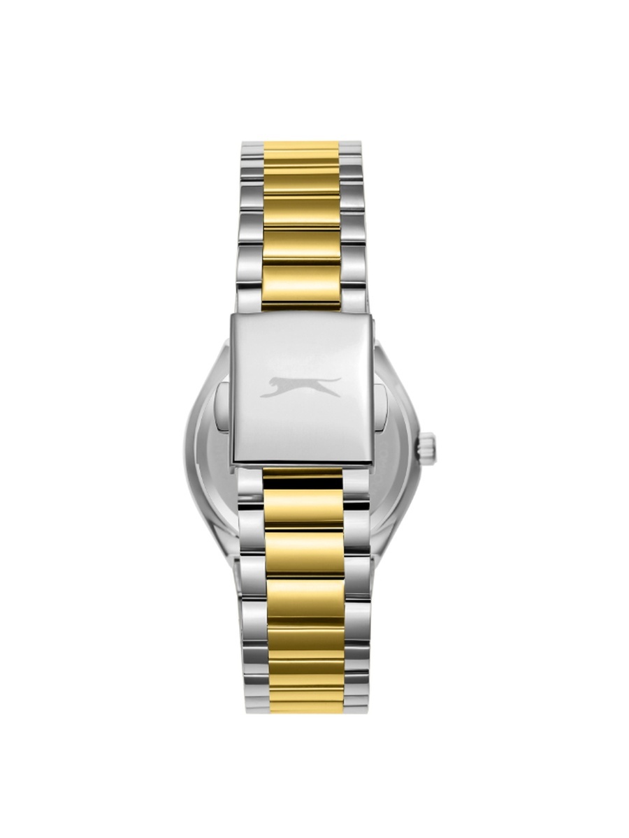 Women VX3HE11 Movement Watch, Multi Function Display and Metal Strap - SL.9.2468.4.05, Silver/Gold