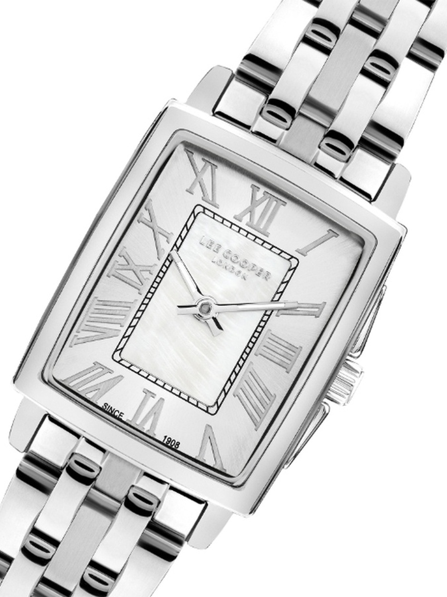 Women Vj20c1 Movement Watch, Analog Display and Metal Strap - LC07940.330, Silver