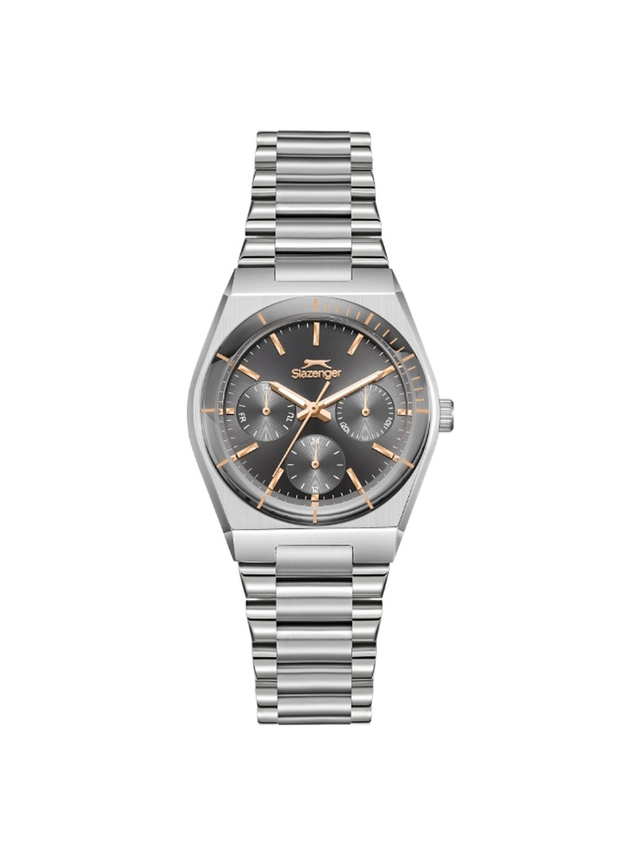 Women VX3JE1 Movement Watch, Multi Function Display and Metal Strap - SL.9.2467.4.05, Silver