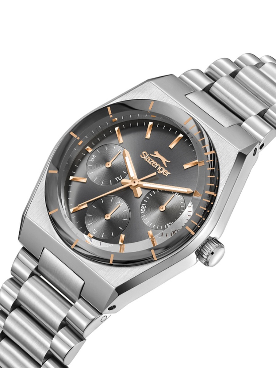 Women VX3JE1 Movement Watch, Multi Function Display and Metal Strap - SL.9.2467.4.05, Silver