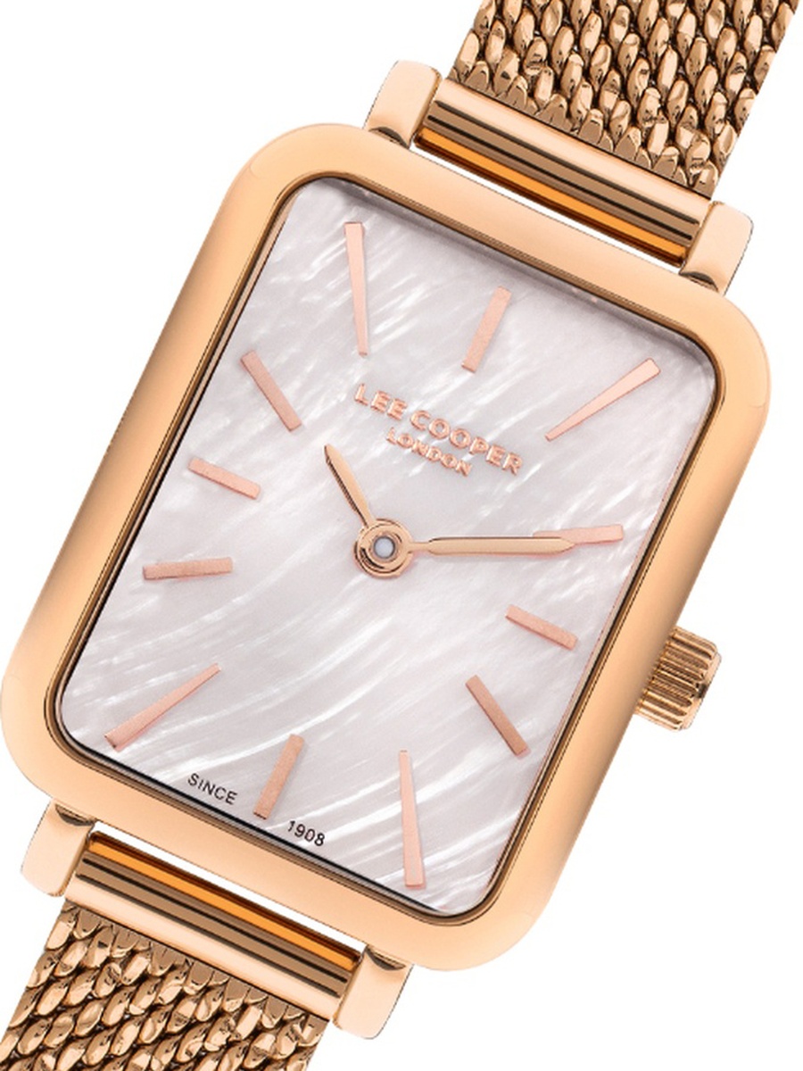 Women VJ20C1 Movement Watch, Analog Display and Mesh Strap - LC07815.420, Rose Gold