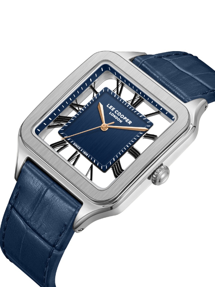 Women 2035 Movement Watch, Analog Display and Leather Strap - LC08277.399, Blue