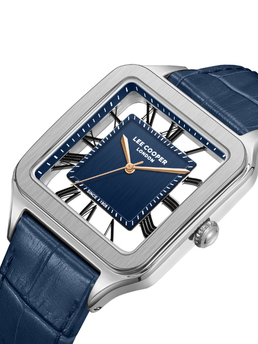 Women 2035 Movement Watch, Analog Display and Leather Strap - LC08277.399, Blue