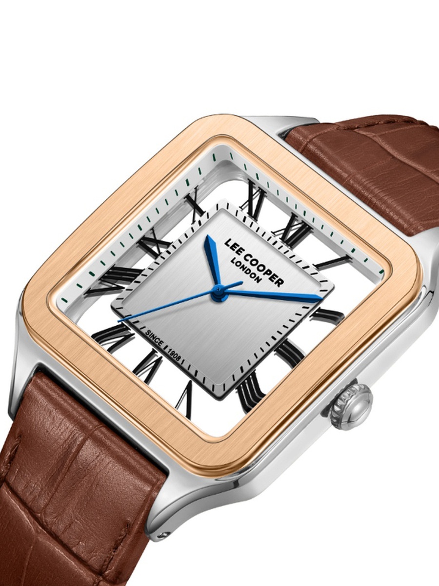 Women VJ20C1 Movement Watch, Analog Display and Leather Strap - LC08277.532