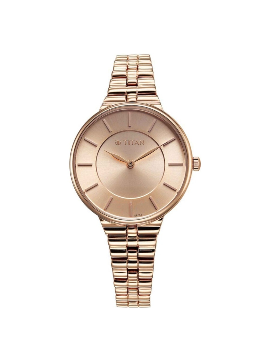 Women Quartz Movement Watch with Analog Display and Stainless Steel Strap - 95245WM01, Rose Gold