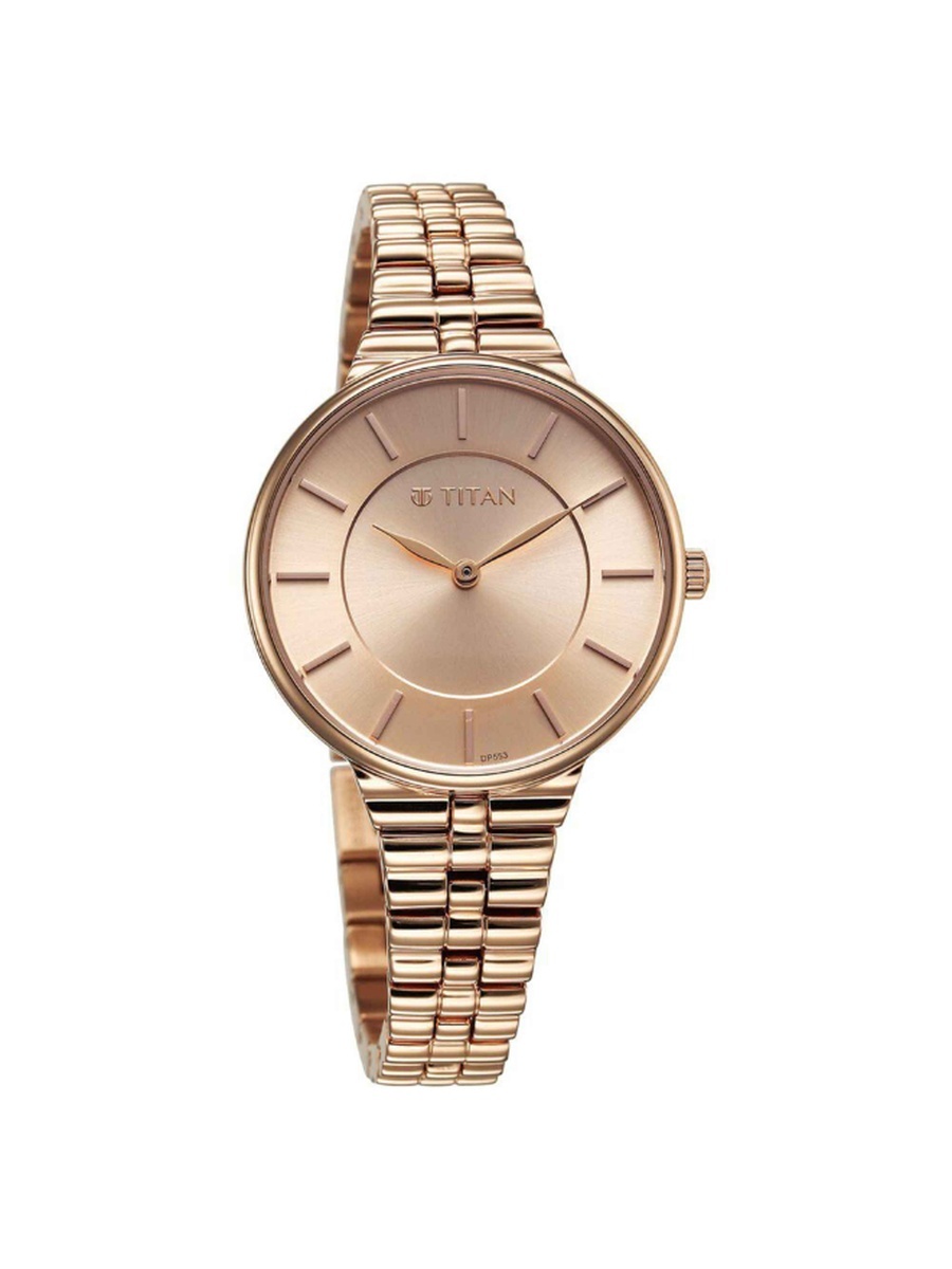 Women Quartz Movement Watch with Analog Display and Stainless Steel Strap - 95245WM01, Rose Gold