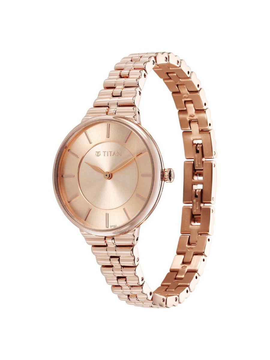 Women Quartz Movement Watch with Analog Display and Stainless Steel Strap - 95245WM01, Rose Gold