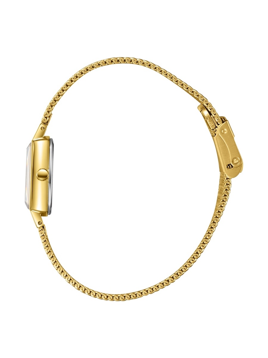 Women VJ20C1 Movement Watch, Analog Display and Mesh Strap - LC08280.130, Gold