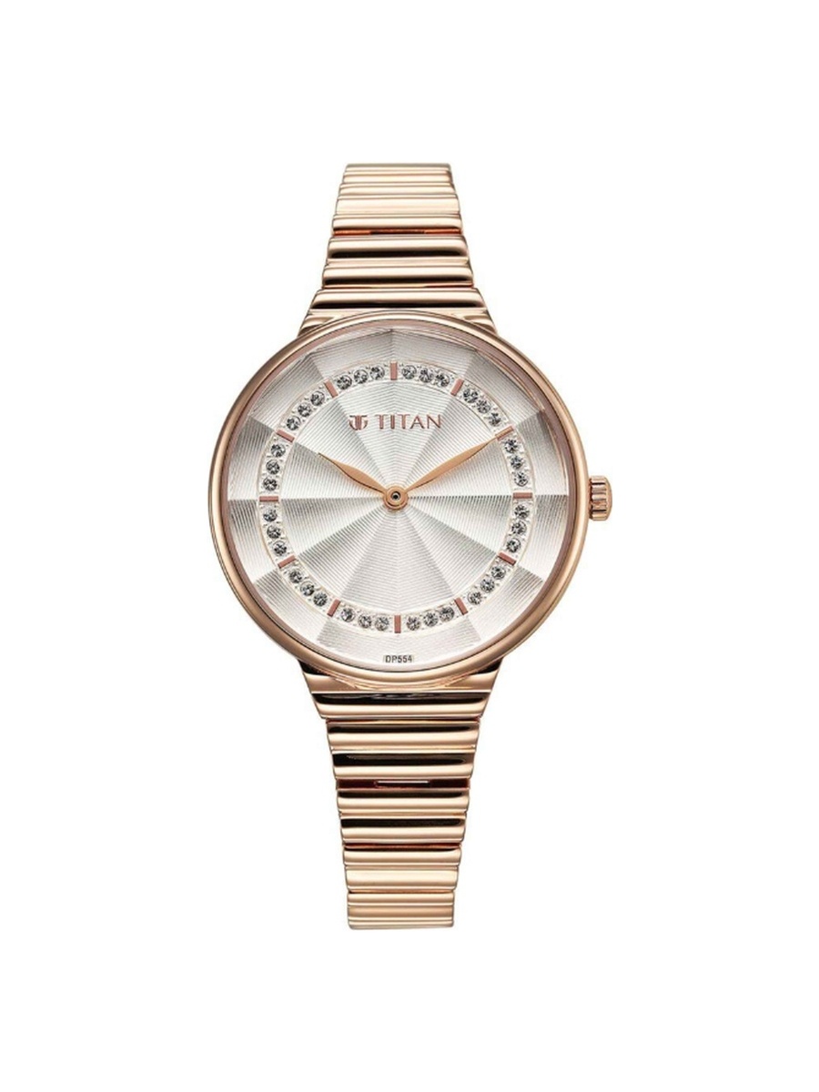 Women Quartz Movement Watch with Analog Display and Stainless Steel Strap - 95245WM02, Rose Gold