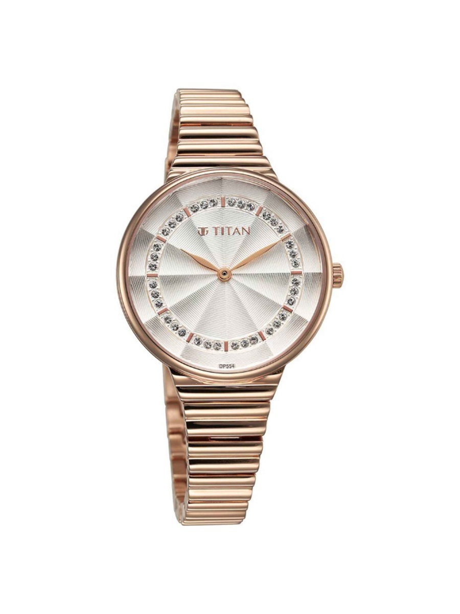 Women Quartz Movement Watch with Analog Display and Stainless Steel Strap - 95245WM02, Rose Gold