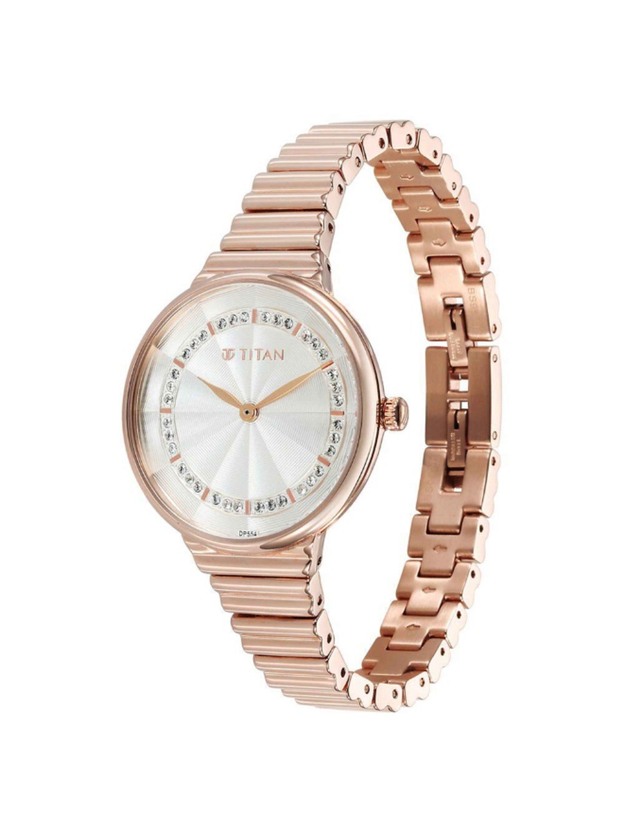 Women Quartz Movement Watch with Analog Display and Stainless Steel Strap - 95245WM02, Rose Gold