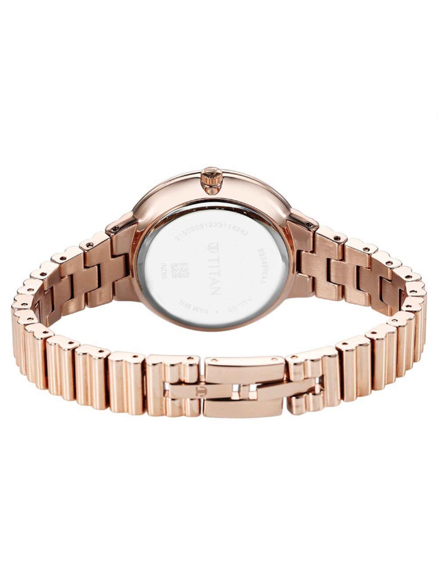 Women Quartz Movement Watch with Analog Display and Stainless Steel Strap - 95245WM02, Rose Gold