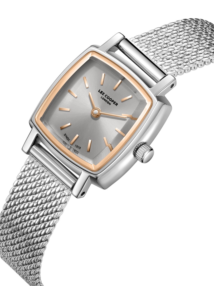 Women VC10G1 Movement Watch, Analog Display and Mesh Strap - LC08280.560, Silver