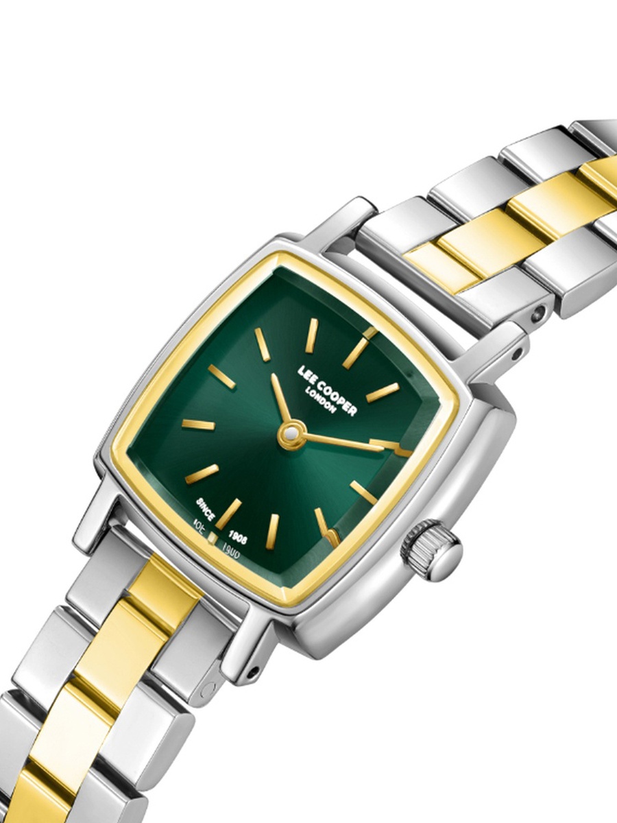 Women VX32E11 Movement Watch, Analog Display and Metal Strap - LC08283.270, Two Tone Gold