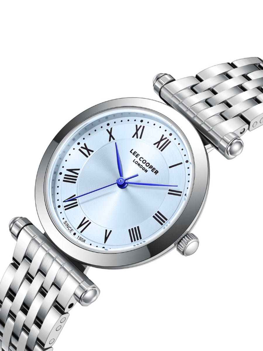 Women PE50 Movement Watch, Analog Display and Metal Strap - LC08290.300, Silver