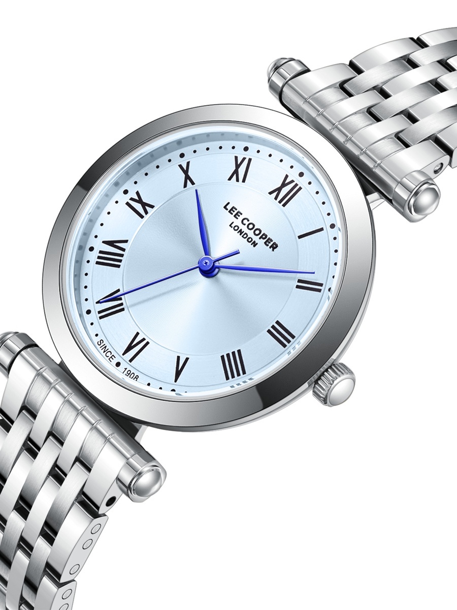 Women PE50 Movement Watch, Analog Display and Metal Strap - LC08290.300, Silver