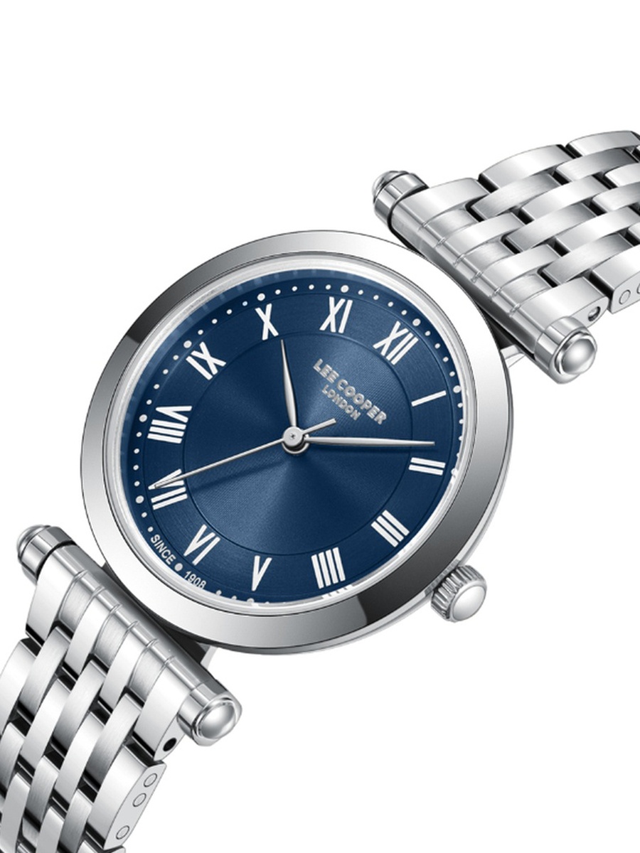 Women PE50 Movement Watch, Analog Display and Metal Strap - LC08290.390, Silver