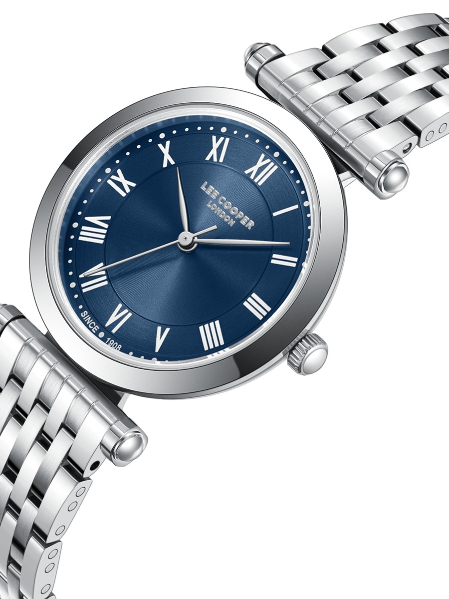 Women PE50 Movement Watch, Analog Display and Metal Strap - LC08290.390, Silver