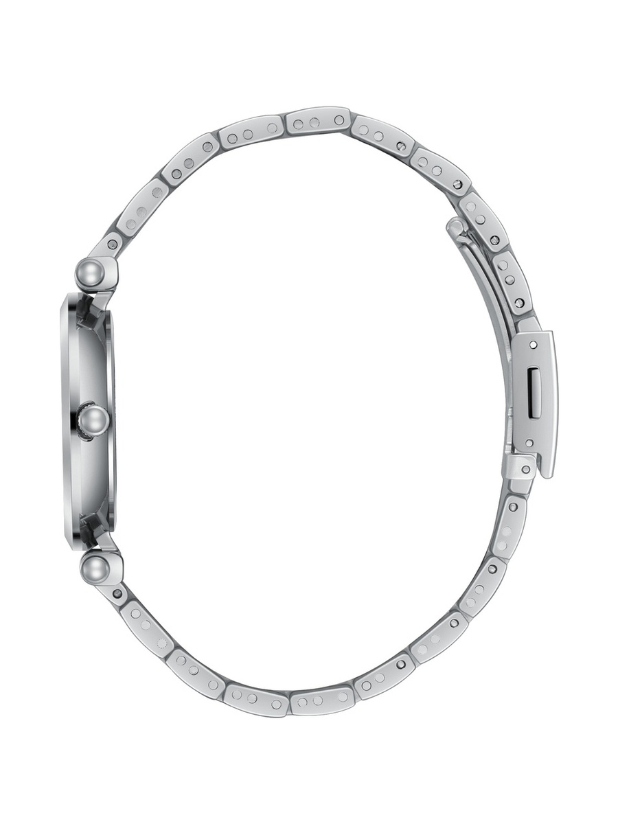 Women PE50 Movement Watch, Analog Display and Metal Strap - LC08290.390, Silver