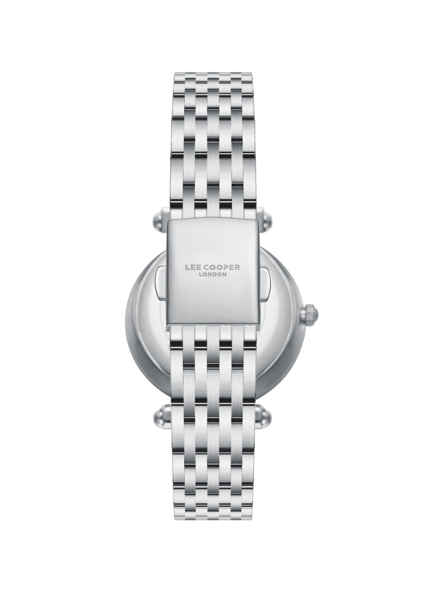Women PE50 Movement Watch, Analog Display and Metal Strap - LC08290.390, Silver