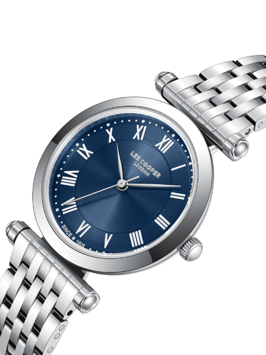 Women PE50 Movement Watch, Analog Display and Metal Strap - LC08290.390, Silver